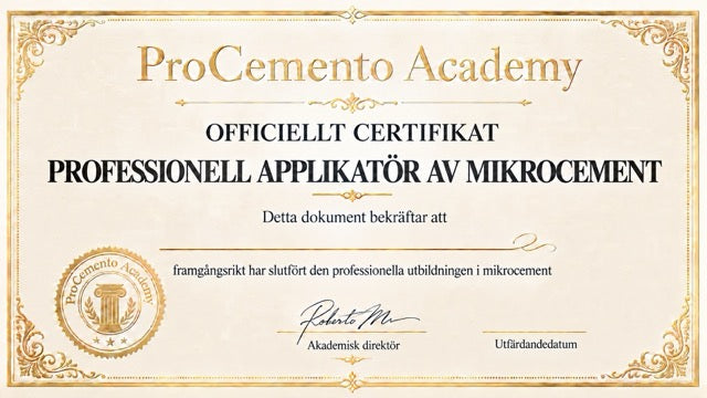 ProCemento Academy-diplom