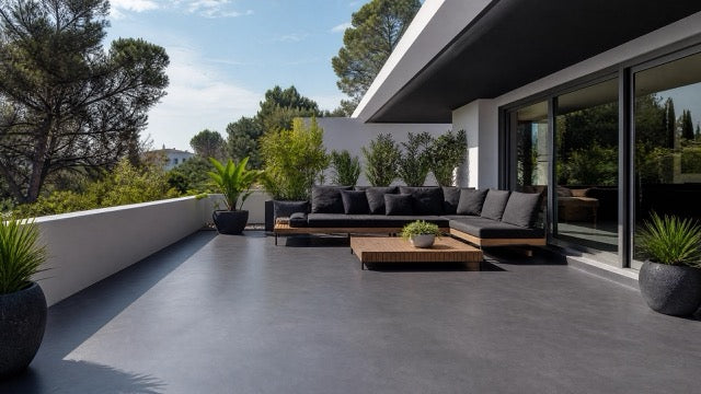 Terrass i mikrocement